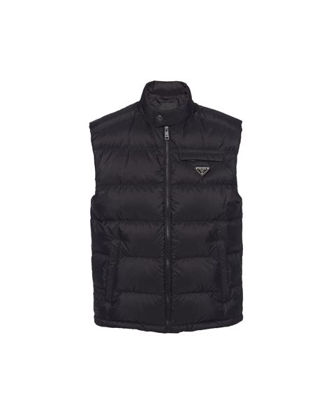 prada puffer blazer|prada sleeveless puffer jacket.